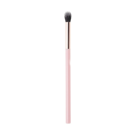 Unique Bargains 1 Pc Durable Nose Shadow Brush Pink Nylon Hair Aluminum Tube Plastic Handle