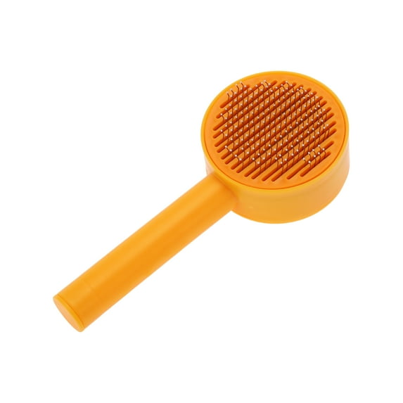 Unique Bargains 1 Pc Durable Pet Grooming Brush for Cat for Dog 6.89"x2.95"x2.09" Orange