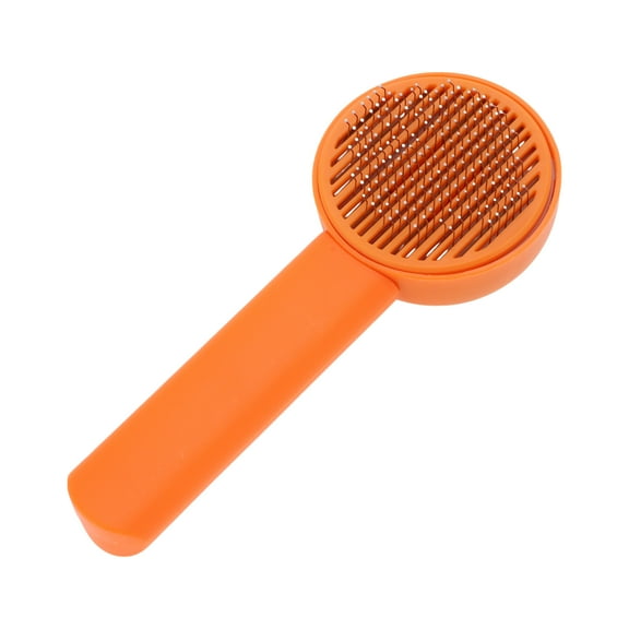 Unique Bargains 1 Pc Durable Pet Grooming Brush for Dog for Cat 7.48"x3.03"x2.09" Orange