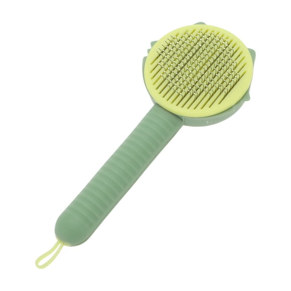 Unique Bargains 1 Pc Durable Pet Grooming Brush for Dog for Cat 7.87"x3.43"x1.89" Green