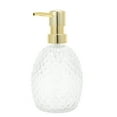 thumbnail image 1 of Unique Bargains 1 Pc Durable Pineapple-shaped Soap Dispenser 11.84oz Clear Gold Tone, 1 of 6
