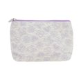 thumbnail image 1 of Unique Bargains 1 Pc Durable Rectangle Flat Hearts Makeup Bag for Travel Small Purple Polyester, 1 of 6