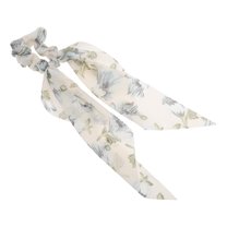 Unique Bargains 1 Pc Durable Ribbon Hair Scrunchies Hair Ties Beige, Green