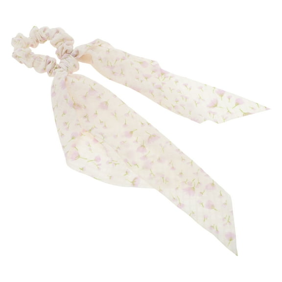 Unique Bargains 1 Pc Durable Ribbon Hair Scrunchies Hair Ties Purple