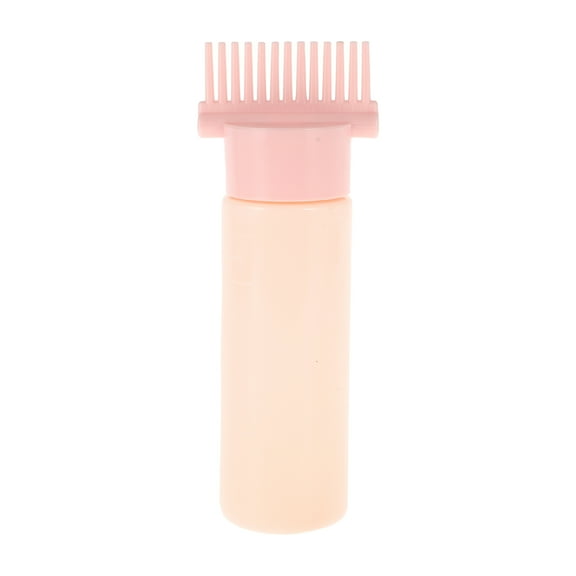 Unique Bargains 1 Pc Durable Root Comb Applicator Bottle for Bathroom Vanities Pink PP PE