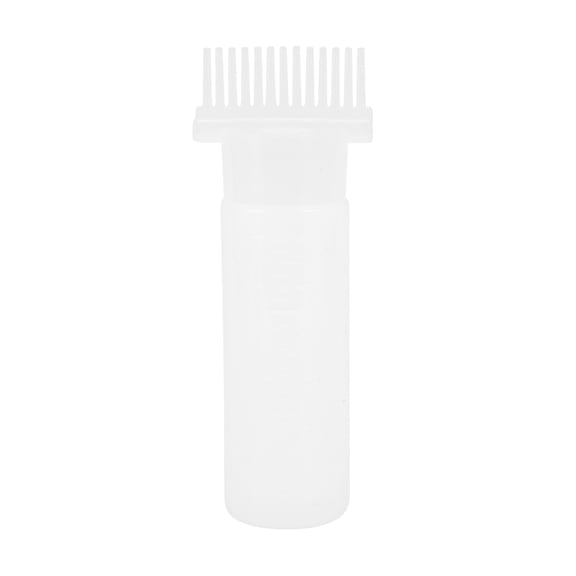 Unique Bargains 1 Pc Durable Root Comb Applicator Bottle for Bathroom Vanities White PP PE