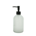thumbnail image 1 of Unique Bargains 1 Pc Durable Round Bottom Vertical Stripe Soap Dispenser 13.53oz Black, 1 of 6