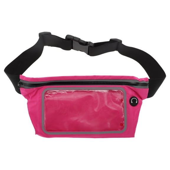 Unique Bargains 1 Pc Durable Running Belt One-knife Sports Waist Bag for Sports Rose Red
