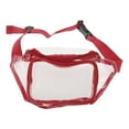 thumbnail image 1 of Unique Bargains 1 Pc Durable Running Belt Transparent Sports Waist Bag for Sports Red, 1 of 6