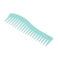 thumbnail image 1 of Unique Bargains 1 Pc Durable S-Shaped Wide-Tooth Straightening Comb Green ABS, 1 of 6