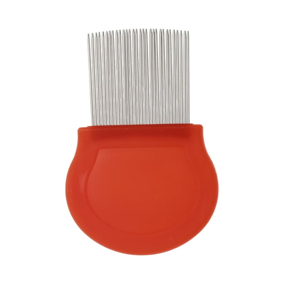 Unique Bargains 1 Pc Durable Semi-circular Type Pet Grooming Brush for Pet 3.74"x2.48" Pink