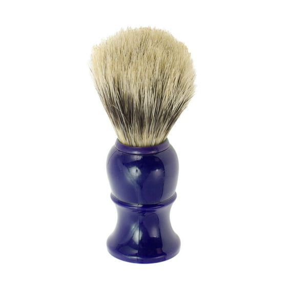 Unique Bargains 1 Pc Durable Shaving Brush for Home 3.94"x1.3" Blue Polystyrene Handle Bristle