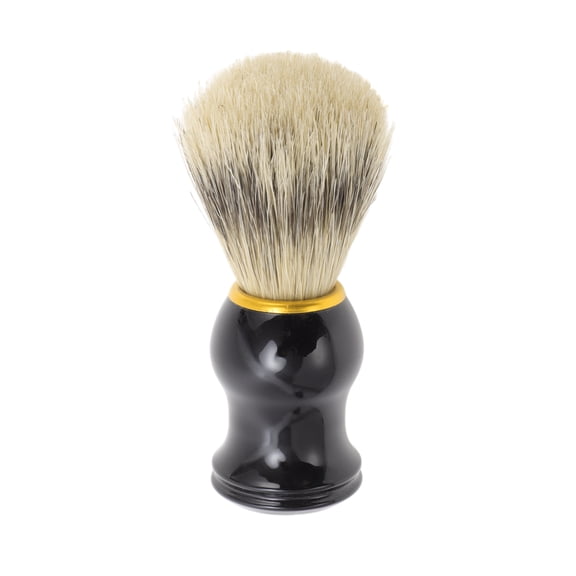 Unique Bargains 1 Pc Durable Shaving Brush for Home 4.13"x1.46" Black ABS Handle Nylon Hair