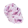 thumbnail image 1 of Unique Bargains 1 Pc Durable Shower Cap for Business Travel White Purple Waterproof Polyester PEVA, 1 of 6