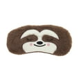 thumbnail image 1 of Unique Bargains 1 Pc Durable Sloth Eye Mask for Travel Coffee Color Fleece, 1 of 3