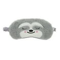 thumbnail image 1 of Unique Bargains 1 Pc Durable Sloth Eye Mask for Travel Gray Fleece, 1 of 3