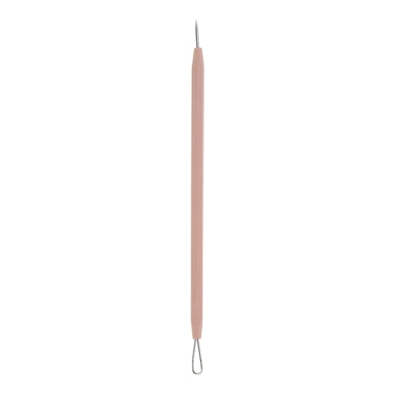 Unique Bargains 1 Pc Durable Straight Pimple Extractor Pink