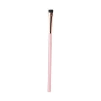 Unique Bargains 1 Pc Durable Straight-angle Line Makeup Brush Pink Nylon Hair Aluminum Tube Plastic Handle