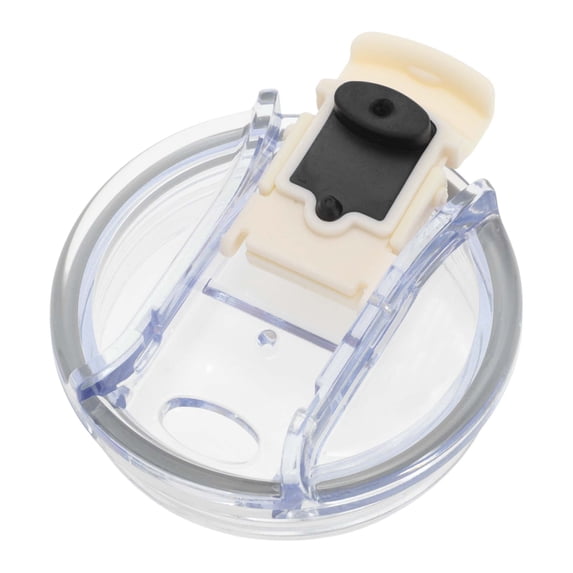 Unique Bargains 1 Pc Durable Tumbler Lid for Office Cream White Plastic