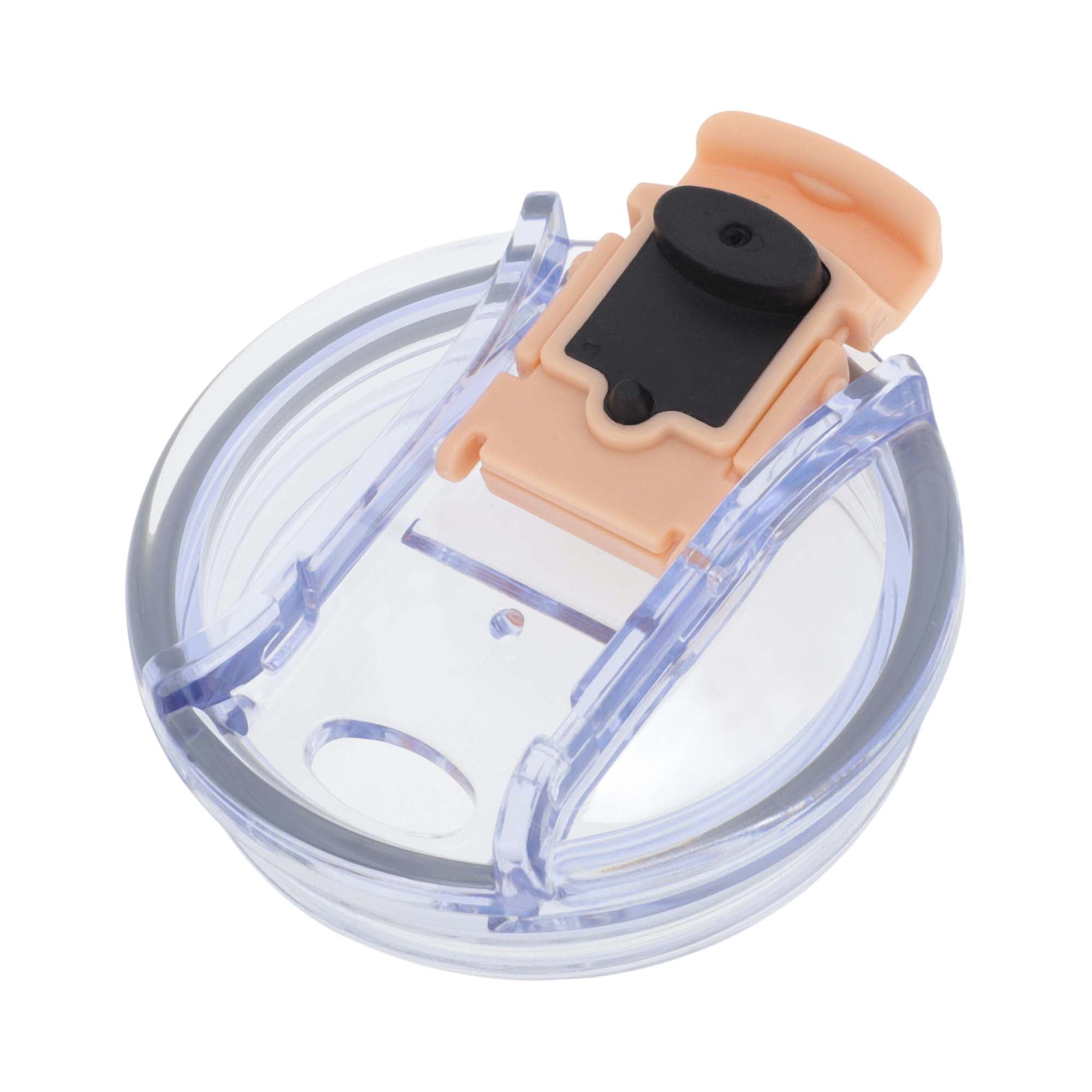 Unique Bargains 1 Pc Durable Tumbler Lid with Magnetic Slider and O-Rings Rouge Pink