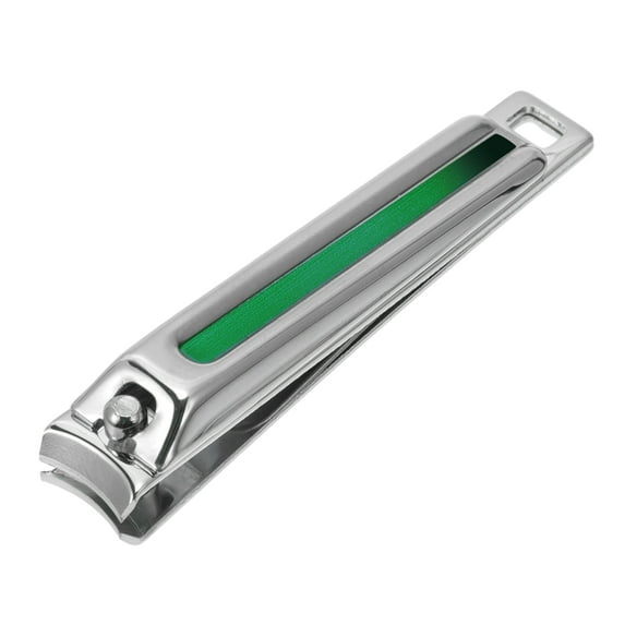 Unique Bargains 1 Pc Durable Vertical Pattern Nail Clippers Toenail Clippers Green