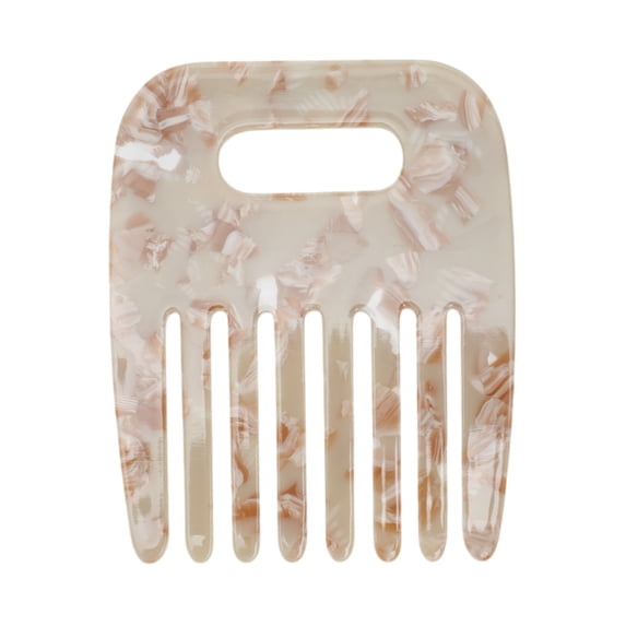 Unique Bargains 1 Pc Durable Vintage Portable Hair Insert Comb Beige, Coffee Color