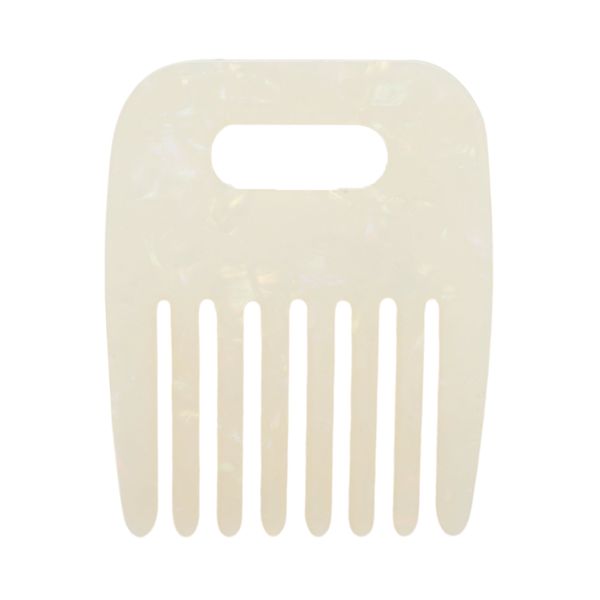 Unique Bargains 1 Pc Durable Vintage Portable Hair Insert Comb Colorful White