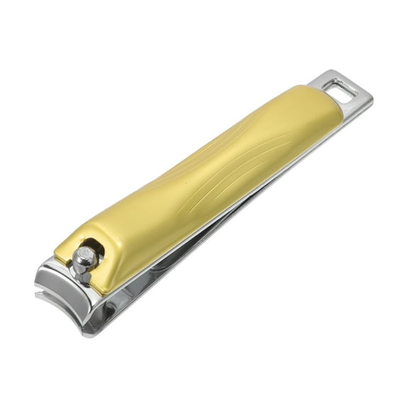 Unique Bargains 1 Pc Durable Water Ripple Nail Clippers Toenail Clippers Gold Tone