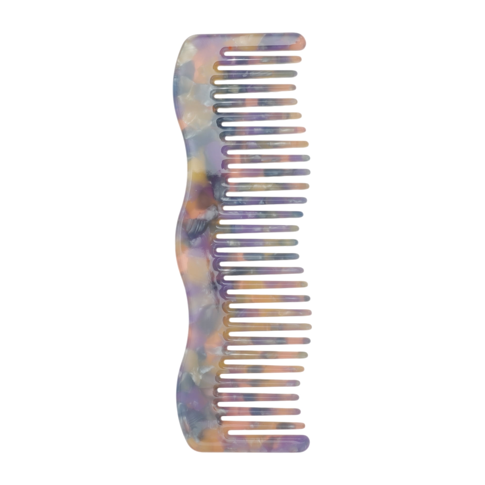 Unique Bargains 1 Pc Durable Wave Hair Comb Designed for All Hair Types Styles Purple