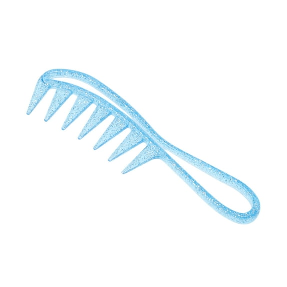 Unique Bargains 1 Pc Durable Wide Tooth Comb Blue PS