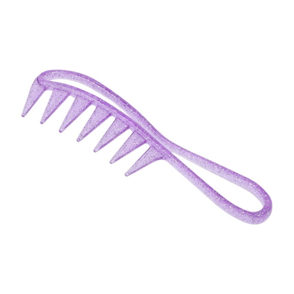 Unique Bargains 1 Pc Durable Wide Tooth Comb Purple PS