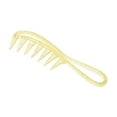 thumbnail image 1 of Unique Bargains 1 Pc Durable Wide Tooth Comb Yellow PS, 1 of 6