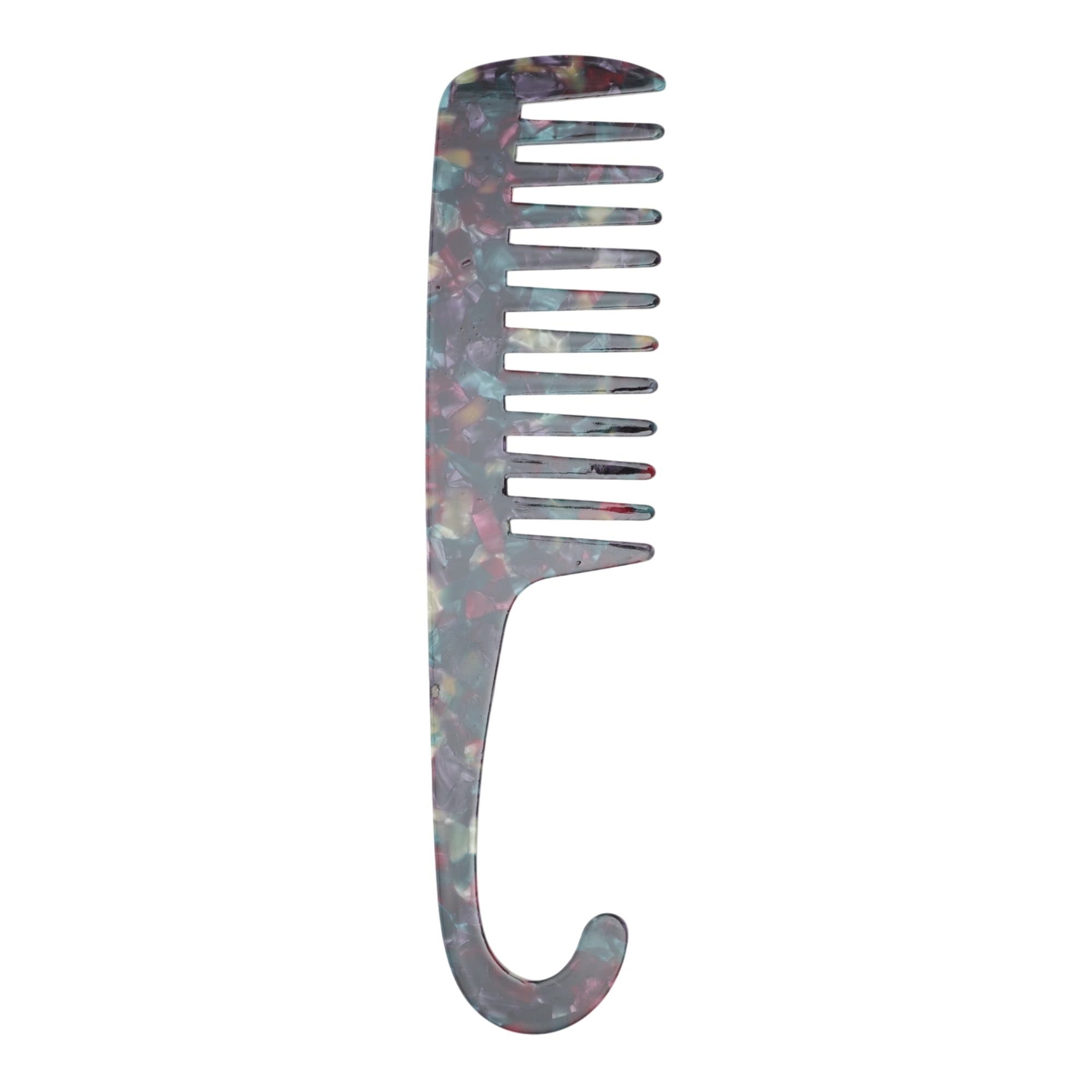 Unique Bargains 1 Pc Durable Wide Tooth Comb for Making hair Smooth Blue Colorful Medium
