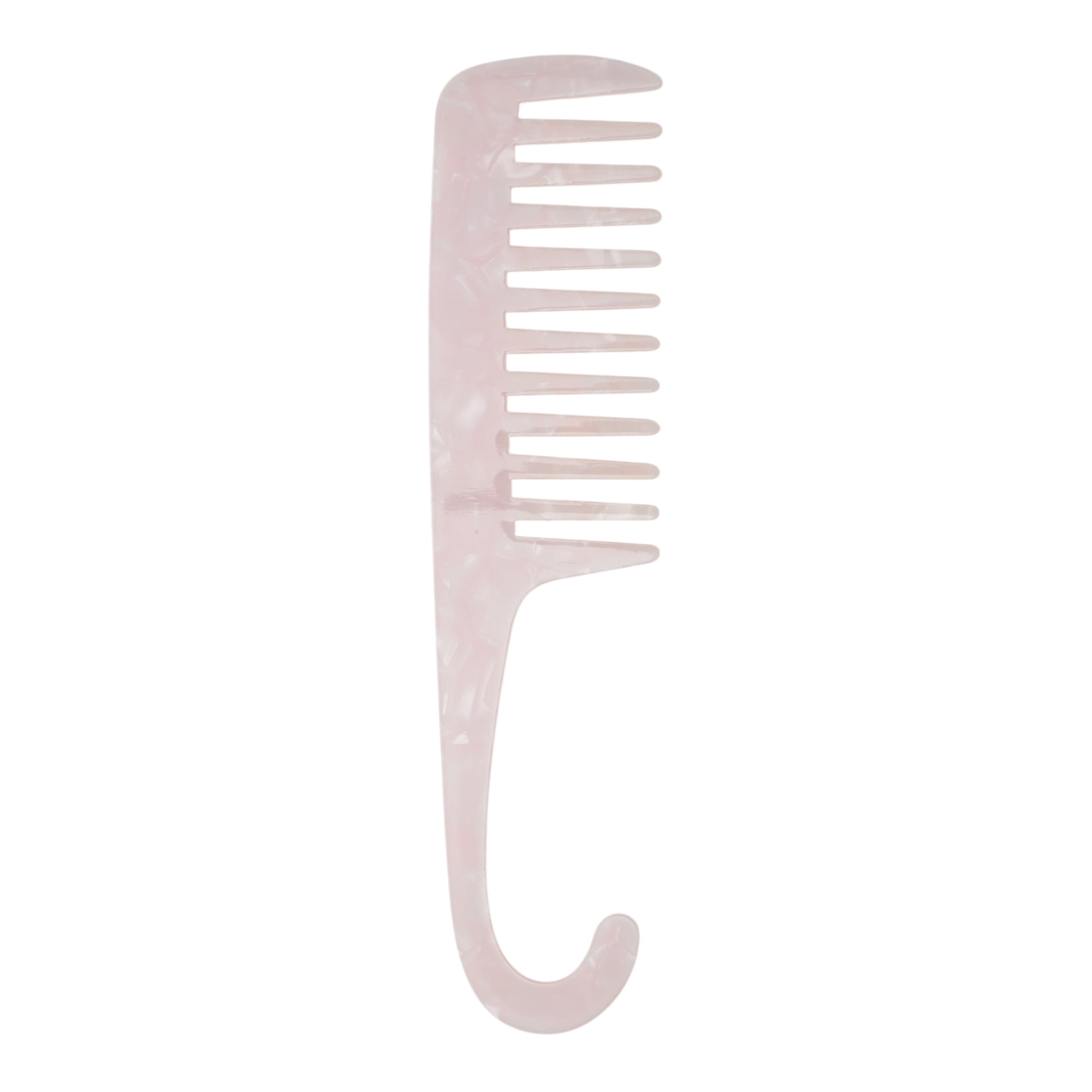 Unique Bargains 1 Pc Durable Wide Tooth Comb for Making hair Smooth Bright White Medium