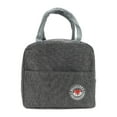 thumbnail image 1 of Unique Bargains 1 Pc Durable Zipper Lunch Bag Gray, 1 of 5