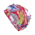 thumbnail image 1 of Unique Bargains 1 Pc Elastic Pleated Style Swimming Cap Red Blue, 1 of 6