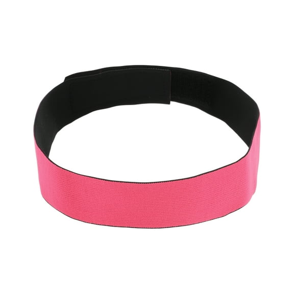Unique Bargains 1 Pc Elastic Wig Edge Fixing Headband Wig Grip Band 23.62"x1.57" Pink Black