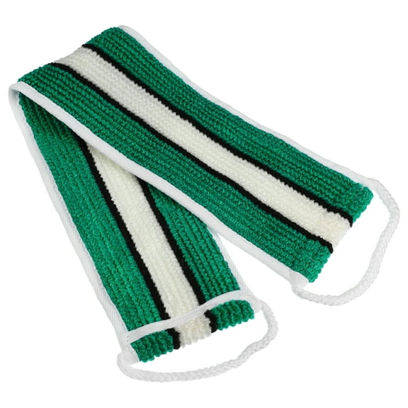 Unique Bargains 1 Pc Elasticity Body Scrub Towel Body Scrubber for Shower 21.06"x4.13" Green