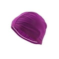 thumbnail image 1 of Unique Bargains 1 Pc Elasticity Swim Cap 5.51"x8.66" Purple, 1 of 6