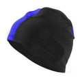 thumbnail image 1 of Unique Bargains 1 Pc Elasticity Swim Cap 5.91"x9.25" Blue Black, 1 of 6