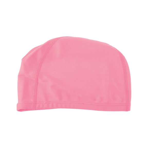 Unique Bargains 1 Pc Elasticity Swim Cap for Adult 5.91"x9.25" Pink
