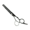 thumbnail image 1 of Unique Bargains 1 Pc  Electroplating Tooth Shears Hair Cutting Scissors for Hair Styling Black, Silver Tone, 1 of 7