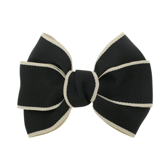 Unique Bargains 1 Pc Elegant Bow Hair Clips for Home Black