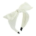 thumbnail image 1 of Unique Bargains 1 Pc Elegant Bow Wide Headbands for Women Beige, 1 of 6