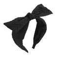 thumbnail image 1 of Unique Bargains 1 Pc Elegant Bow Wide Headbands for Women Black, 1 of 6