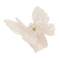 thumbnail image 1 of Unique Bargains 1 Pc Elegant Butterfly Hair Clip Hairdo Clips for Women 2.76"x2.52"x1.42" Beige, 1 of 2