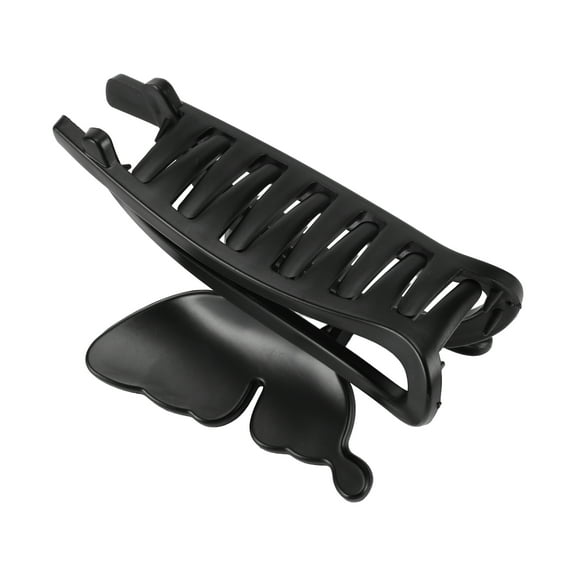 Unique Bargains 1 Pc Elegant Butterfly Hair Clips Hairdo Clips for Women 4.33"x2.72"x2.05" Black