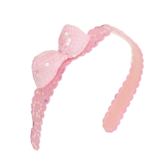 Unique Bargains 1 Pc Elegant Butterfly Magic Tapes Headwraps for Children 13.19"x2.17" Pink
