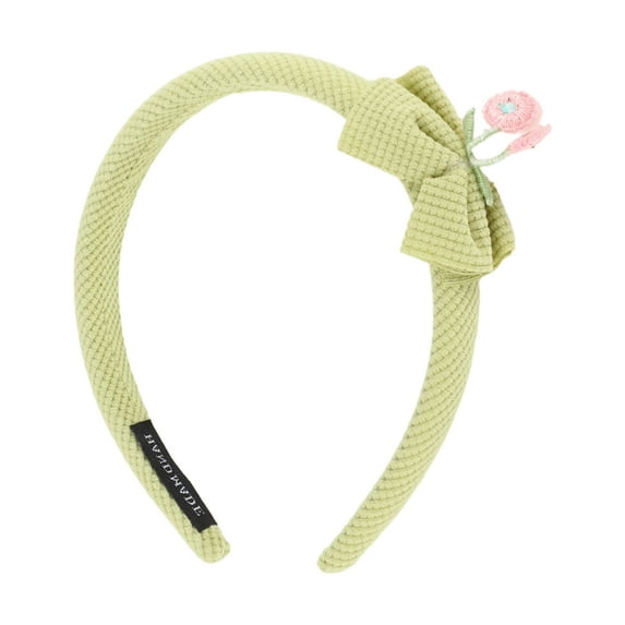 Unique Bargains 1 Pc Elegant Classic Bow Headbands for Girls 6.30"x5.91"x0.83" Azure Green