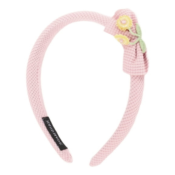 Unique Bargains 1 Pc Elegant Classic Bow Headbands for Girls 6.30"x5.91"x0.83" Pink